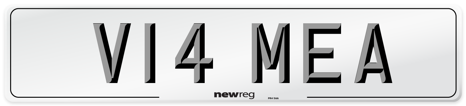 V14 MEA Number Plate from New Reg